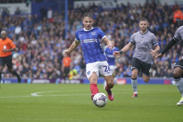 Came off after just 45 minutes in Pompey’s opening day clash with Bristol Rovers.
Substituted with knee ligament damage, ruling him out for potentially at least three months.
Closing in on a return, and could play after mid-November.