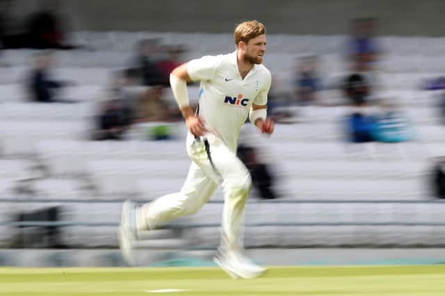 David Willey of Yorkshire (George Wood/Getty Images)