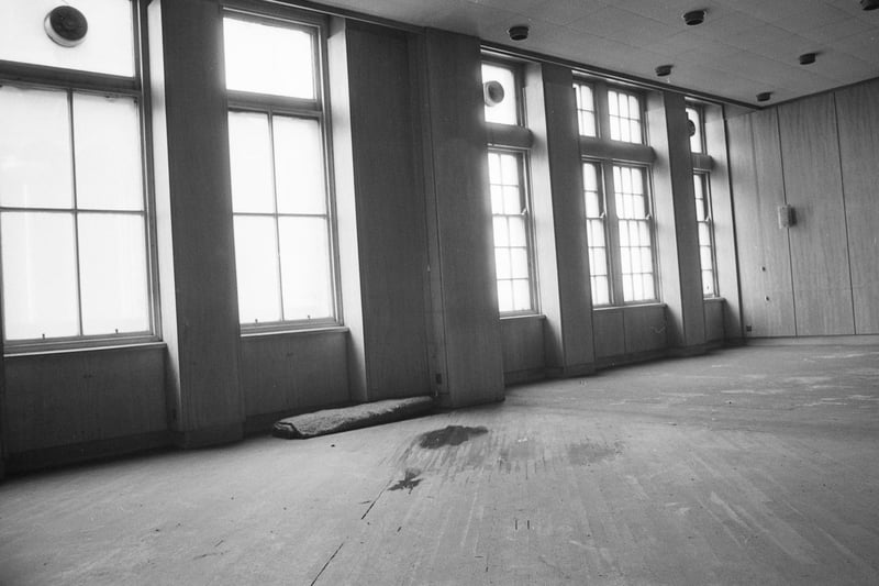 It was once packed but here is the Grand Hotel dining room in its final days.