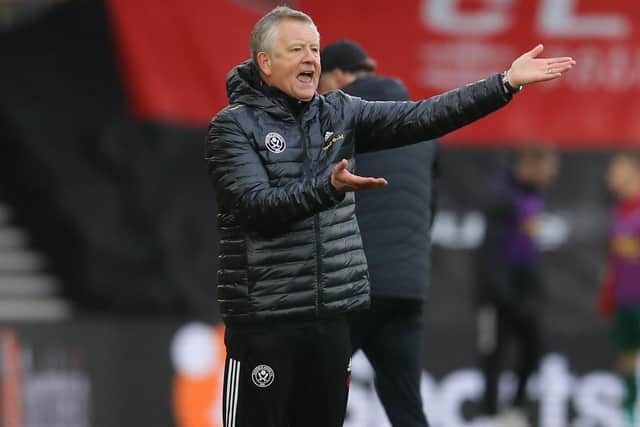 Chris Wilder has spoken about his own future at Sheffield United in the wake of Slaven Bilic's departure from West Bromwich Albion: David Klein/Sportimage