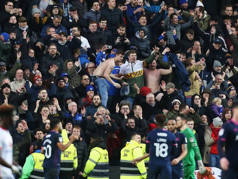 More than 6,000 fans made the trip to MK Dons in February 2018 to watch a 2-1 win.