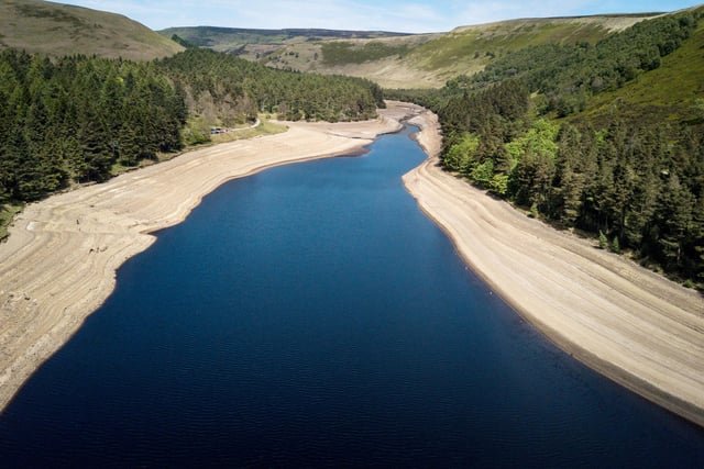 The reservoir sits behind Howden Dam which was took a 12 years to build at the turn of the 20th century.