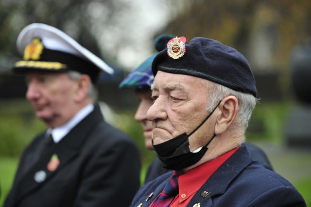 The ceremony was a chance for some to remember comrades who gave their lives for their country