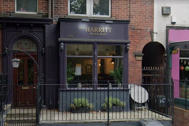 The Harritt, 619 Ecclesall Road, Sharrow, Sheffield, S11 8PT. Rating: 4.6/5 (based on 30 Google Reviews). "Lovely atmosphere, excellent wine list and nibbles, friendly staff and spotlessly clean!"