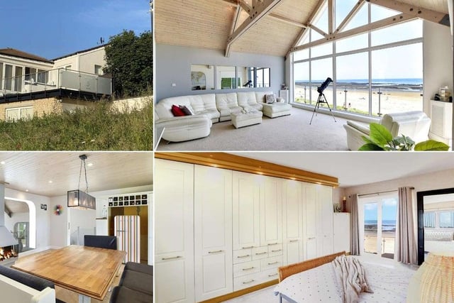 Overlooking Seaburn beach, this stunning four-bedroom home boasts breathtaking views of the Sunderland coast.
With direct beach access, two balconies, two bathrooms and three reception rooms, this split-level property was on the market for £650,000 with Peter Heron.