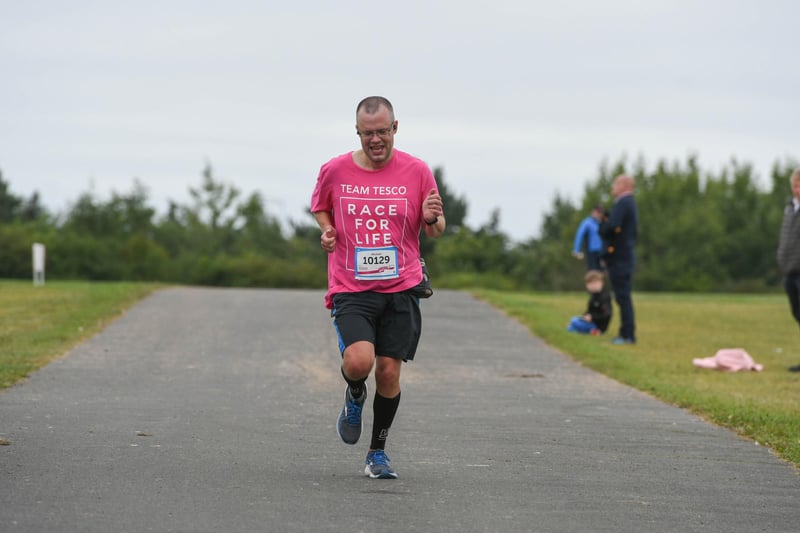 3rd place Micheal Kilding of Billingham at The Race for Life at Herrington Country Park, on Sunday.