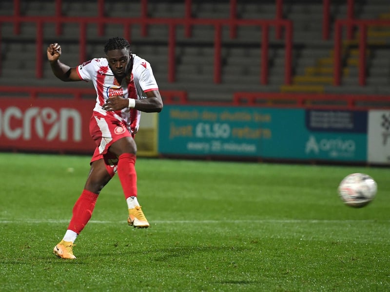 Played as the central striker in the second half. Showed a good turn and powerful driving runs. He won a penalty when clipped by the Rossington keeper and stepped up to fire home confidently.