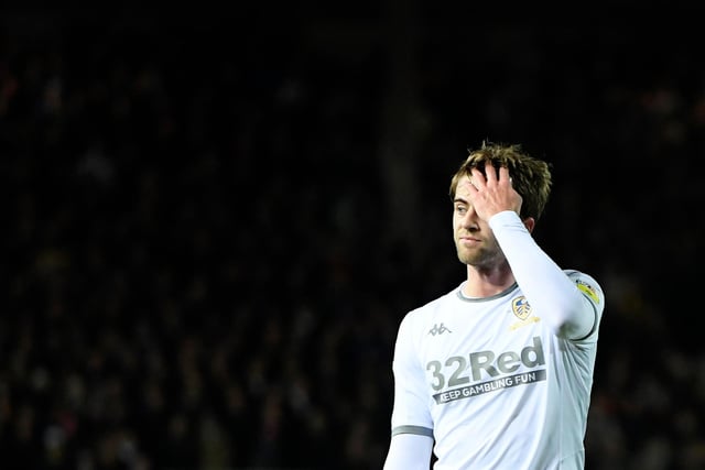 Patrick Bamford reacts during the Championship match against Preston North End at Elland Road on December 26, 2019 in Leeds, England.