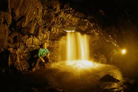 On the surface, it looks like just another Yorkshire hillside, dark and barren throughout much of the year. Underneath though at White Scar Caves, Ingleborough, it seems just like liquid gold has been discovered