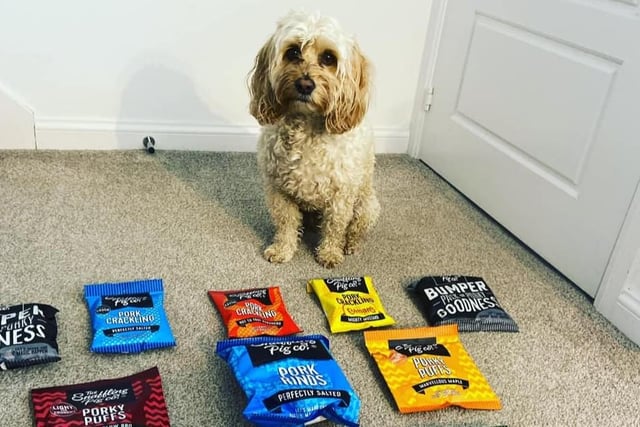 Jamie King said: Olly absolutely loves a pork scratching.