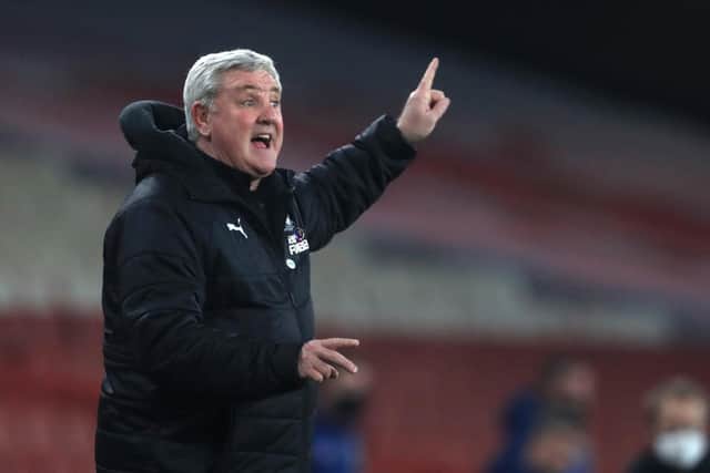 Newcastle United manager Steve Bruce brings his side to Bramall Lane to face Sheffield United on Tuesday night