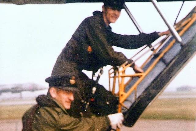 Craig Bulman who was on the decomissioning flight from RAF Waddington on April 2,  1982.