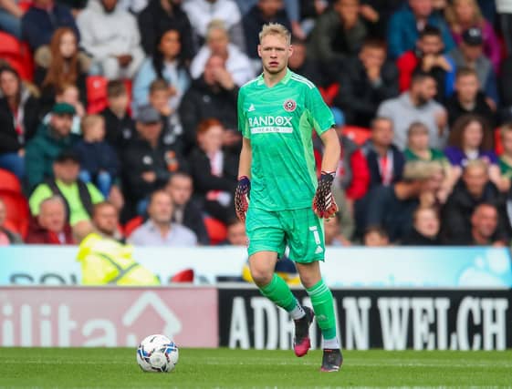 Aaron Ramsdale played for Sheffield United at Doncaster last week: Simon Bellis / Sportimage