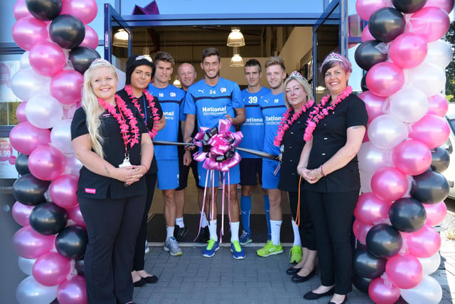Chesterfield FC stars turned out in their kits to officially open Salon Services’ brand new trade store in Chesterfield. The new store has created four new jobs in the local area, and provides hair and beauty professionals with access to a great range of products at fantastic prices in 2014