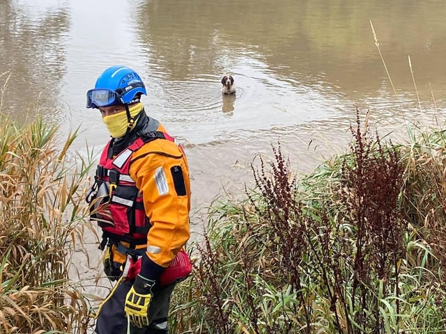 The Annan Coastguard Rescue Team, Portling Coast Guard Rescue Team and the Belfast Coastguard Operations Centre all grouped together to save Bob.