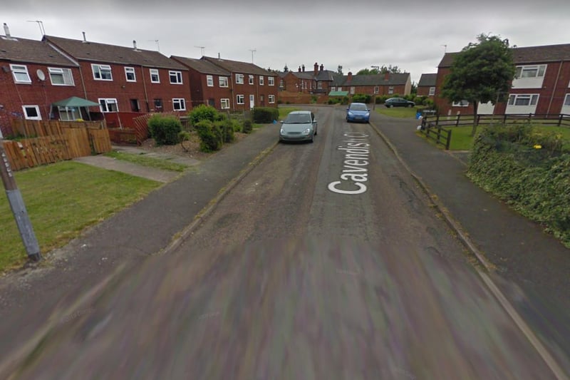 On or near Cavendish Close, Holmewood.
Eight crimes reported.