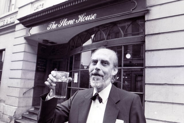 Alan Maxfield, Manager of the Stone House Pub, Church Street, Sheffield,  25 June 1988. The Stone House was a popular pub throughout the 80s and 90s.