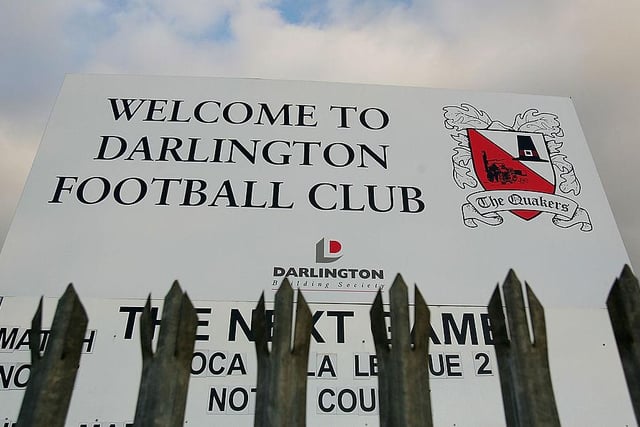 Administration and subsequent 10 point penalty cost Darlington a League Two play-off place in 2009. They were relegated the following season and are now in the National League North.