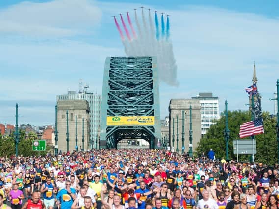 A record 60,000 entrants are due to take part in the 2020 Great North Run.