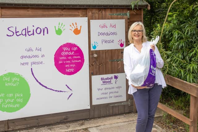 People can donate bags of pre-loved items to Bluebell Wood Hospice.