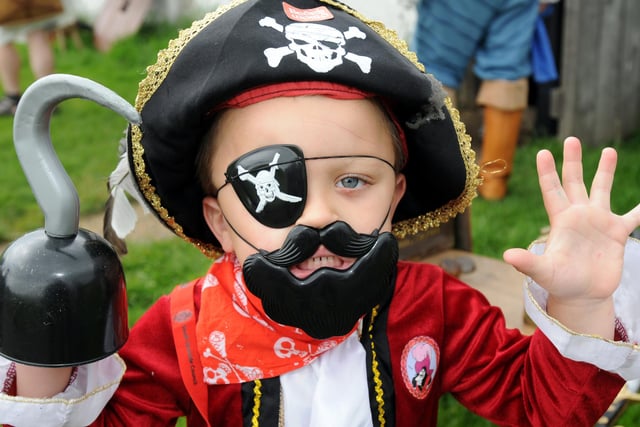 The 'Pieces of Eight' pirate themed event at Bede's World in 2012 and four-year-old Luke Patterson got into the spirit of the occasion.