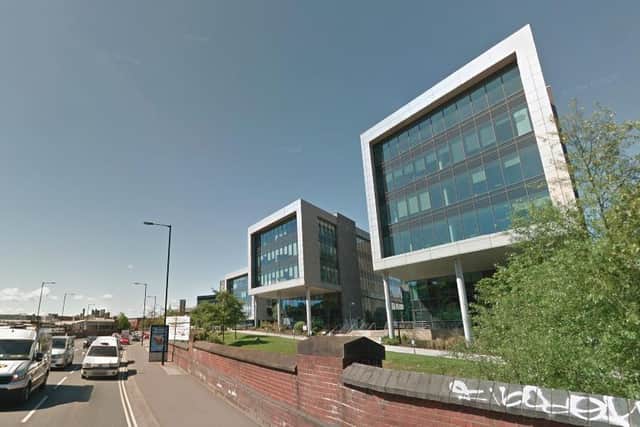 A deep clean has taken place in parts of  HSBC's office in the Regus Acero building on Concourse Way in Sheffield city centre due to concerns over coronavirus (pic: Google)