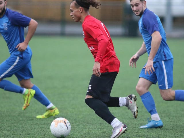 Double goal scorer Louis Czerwak.