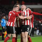 Oli McBurnie's last Sheffield United goal came in December 2020 (photo by Michael Regan/Getty Images).