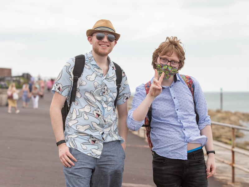 Sam Mcewan and Lee Clarke in Southsea. Picture: Habibur Rahman