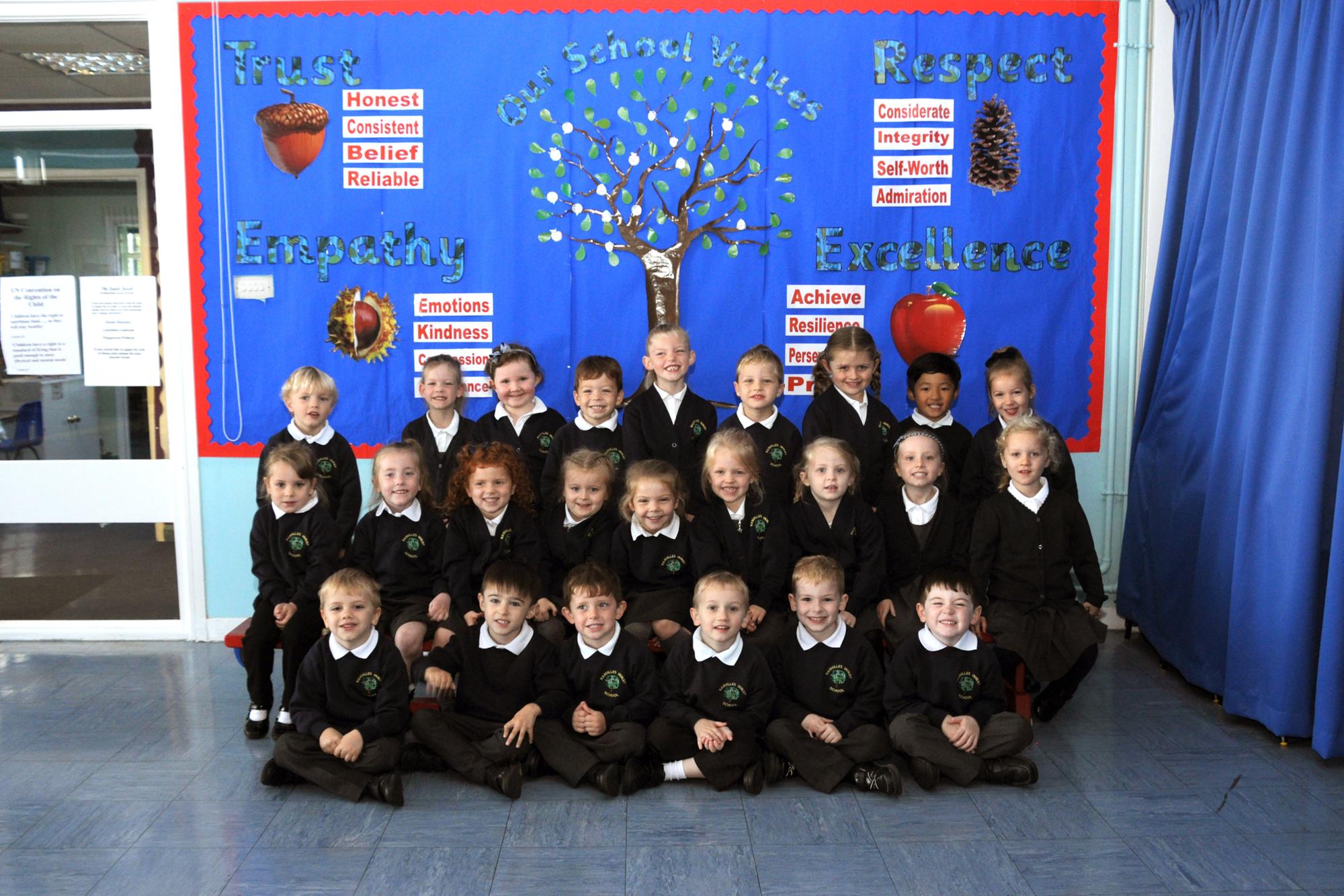 Year R Starters 2021 Ranvilles Infant School Oldbury Way Fareham -  Ladybirds Class. Picture: Alice Mills