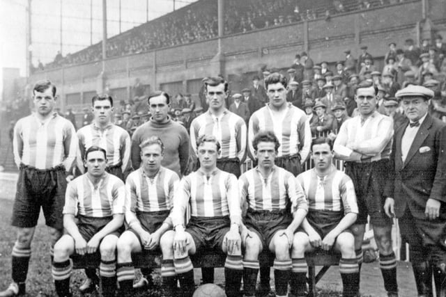 A Sheffield Wednesday team photo at Hillsborough Stadium during the 1922/23 season