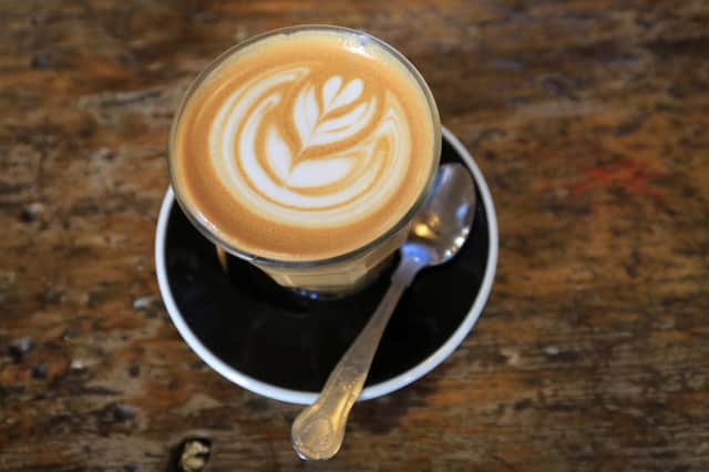 Food review at Tamper on Arundel Street. Pictured is the latte. Picture: Chris Etchells