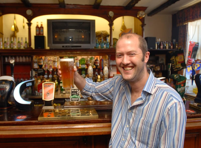 A delighted Martin Jameson has every reason to be pleased at the Jolly Sailor in 2006 after the pub was included in a new book.