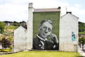 Harry Brearley mural by local artist Faunagraphic, Howard Street, 2013