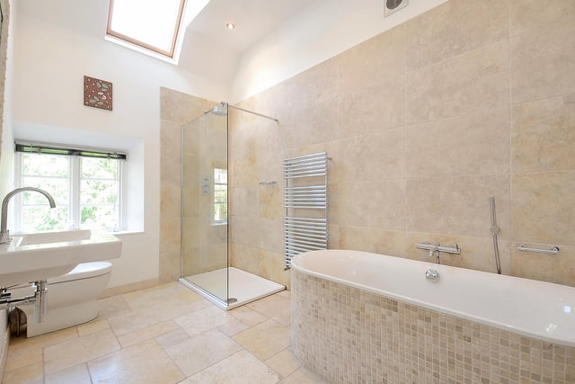 A well-designed bath catches the eye in the main bathroom.