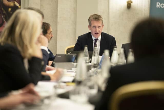 Mayor of South Yorkshire Dan Jarvis, seen here attending a meeting of the Transport for the North Board in Leeds last month, has hit out art the Government's price rise for rail fares