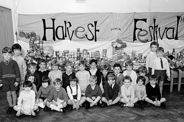 Hetts Lane harvest festival in 1968