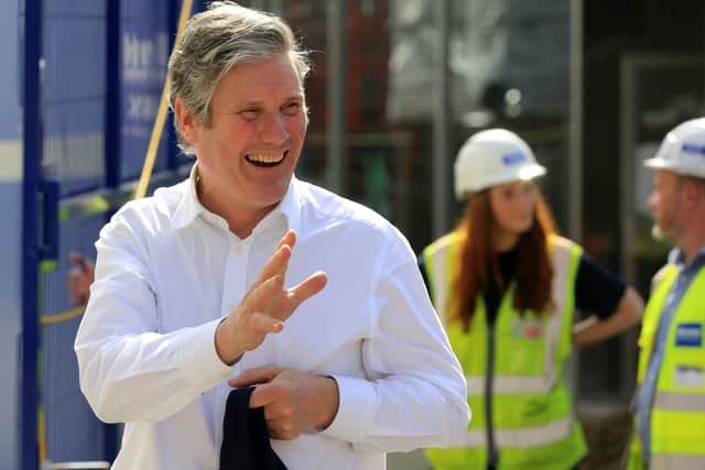 Labour leader Keir Starmer visited Sheffield today ahead of Mayâ€™s local elections. He visited local businesses and discuss the work being done by the council to tackle the pandemic and rebuild post covid, including work to regenerate the city centre around the Heart of the City development. Picture: Chris Etchells