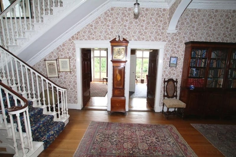 The interior displays many original features.