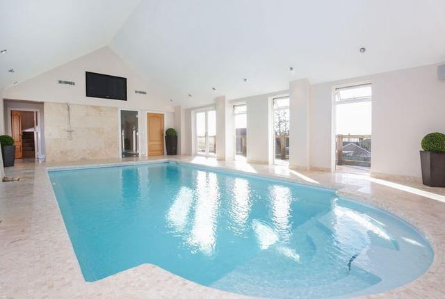 This five bed property is known as The Coach House. As well as the pool, there is also an indoor hot tub, sauna/steam room and a wet shower room as well. Fixed price of 799,500 GBP
