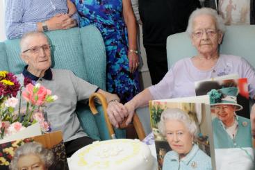 This couple were married for a whopping 73 years. Arthur and Connie Dalton here celebrating in 2013.