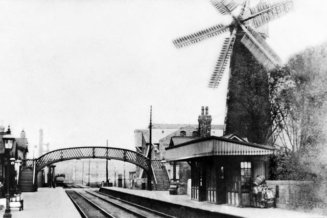 Sutton Junction Station - Sutton Forest Mills, a steam-powered mills complex, can be seen in the background.