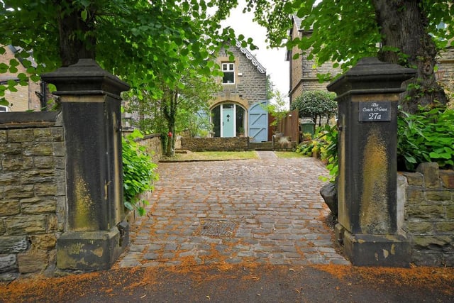 The property is found on Psalter Lane at the end of this private driveway.