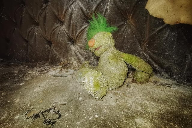 This cuddly toy is the former pub's last remaining inhabitant (pic: Laura Rickers/Abandoned Memoriez Urbex)