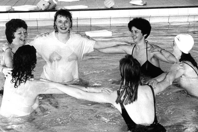 New swimming sessions started for mums-to-be at Mill House Leisure Centre. Were you one of the people pictured having fun in the water?