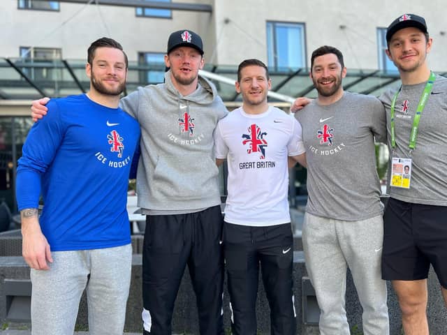 Sheffield Steelers contingent in the GB world championships