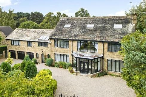 Bracken Point, a seven-bedroom, detached house at 1 Bracken Park, Scarcroft, is on the market for £1,795m with Carter Jonas, having been the "subject of an extensive programme of refurbishment to create a dwelling combining traditional features with a modern contemporary interior", according to Zoopla.