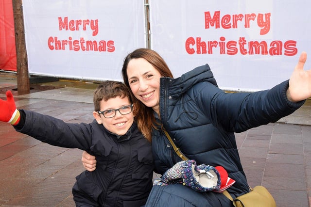 Helen Matherson and her son Joseph hope to enjoy a Merry Christmas following their day out shopping.