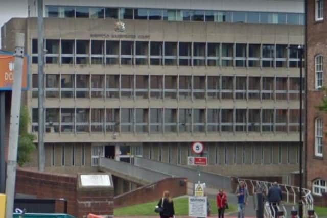 Stabbing victim Majid Ahmed, of Wharncliffe Hill, Rotherham, turned to heroin to deal with the pain of his injury, Sheffield magistrates heard. PIctured is Sheffield Magistrates Court (Picture: Google)