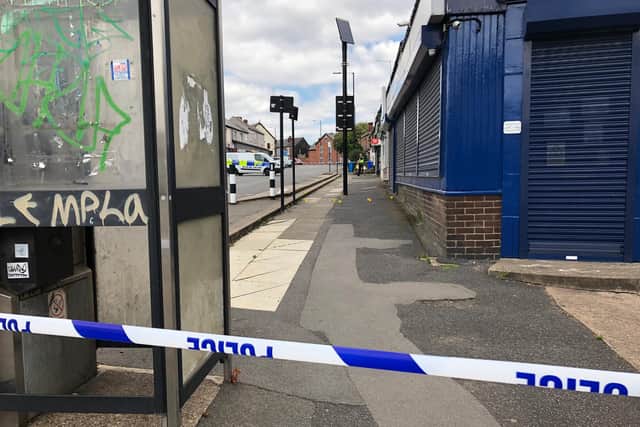 Abbeydale Road shooting: The scene outside Honeypot crafts.
